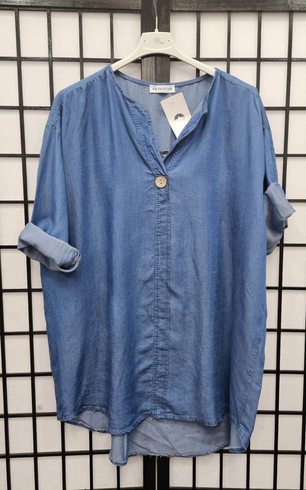 Italian High Low One Button Top
