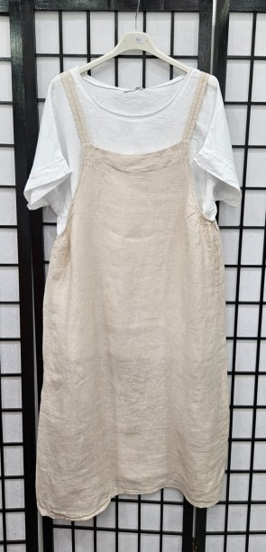 Italian Linen Top With Strap Dress 