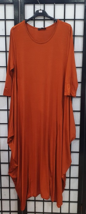 Italian 3/4 Sleeve Jersey Dress 