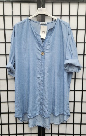 Italian High Low One Button Top 